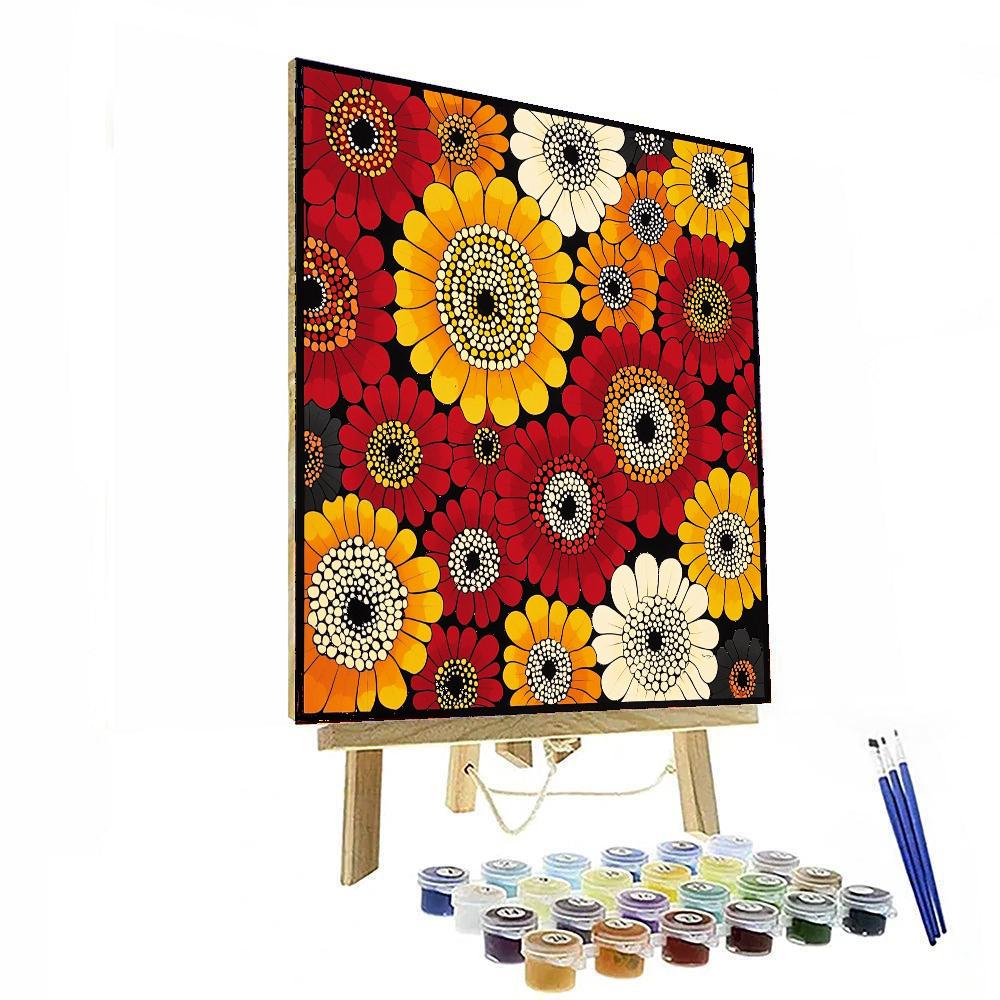 Yayoi Kusama Inspired Circles Of Life  DIY Paint By Numbers