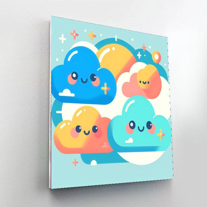 Fluffy Clouds Of Dreams Paint By Numbers