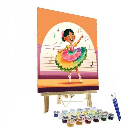 Dynamic Ballerina Paint By Number