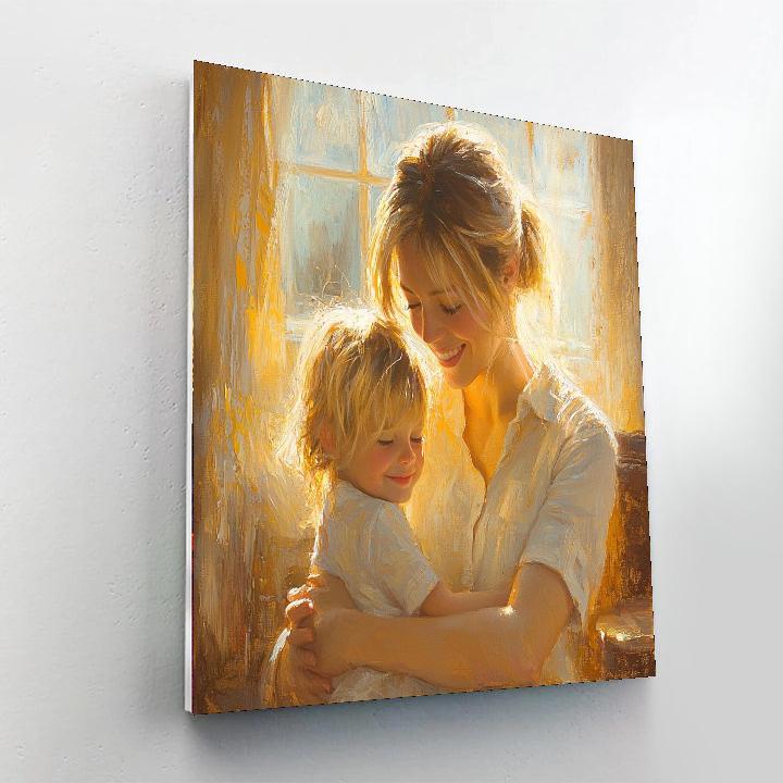 Cuddles In The Sunlight Painting By Numbers Kit
