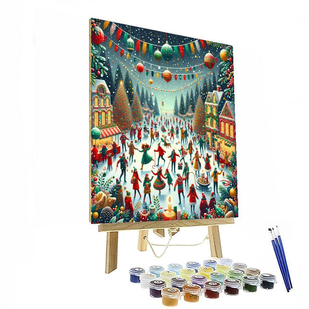 Charming Winter Festival Paint By Numbers