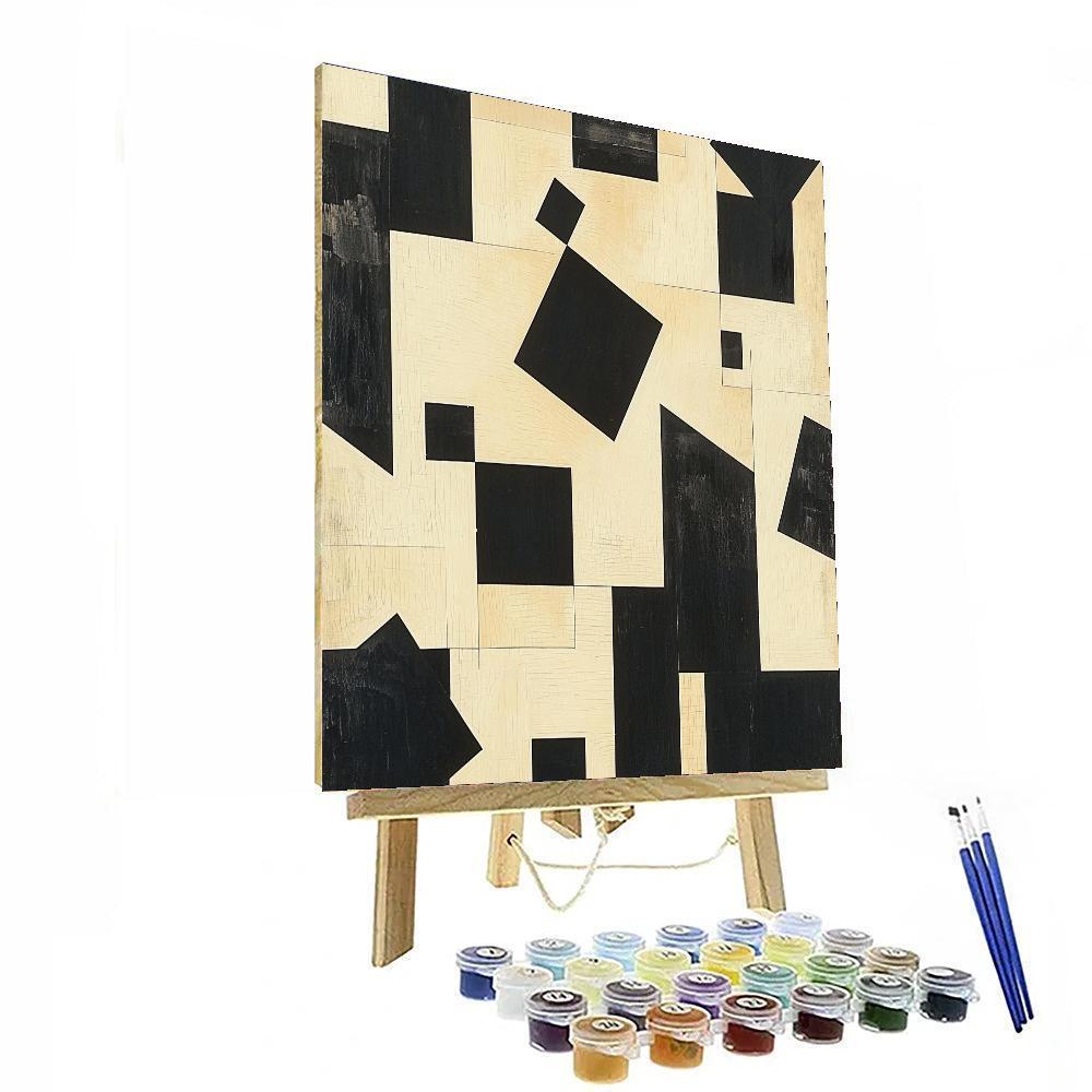 Kazimir Malevich Inspired Timeless Forms  Numbered Painting Kits