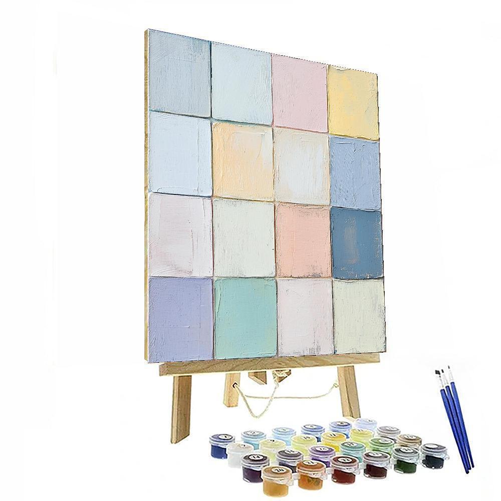 Agnes Martin Inspired Urban Zen  Painting By Numbers Kit