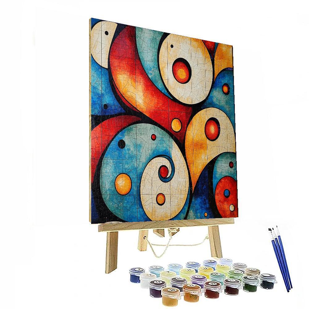 Joan Miró Inspired Whimsical Dreamsphere  Paint By Numbers Art