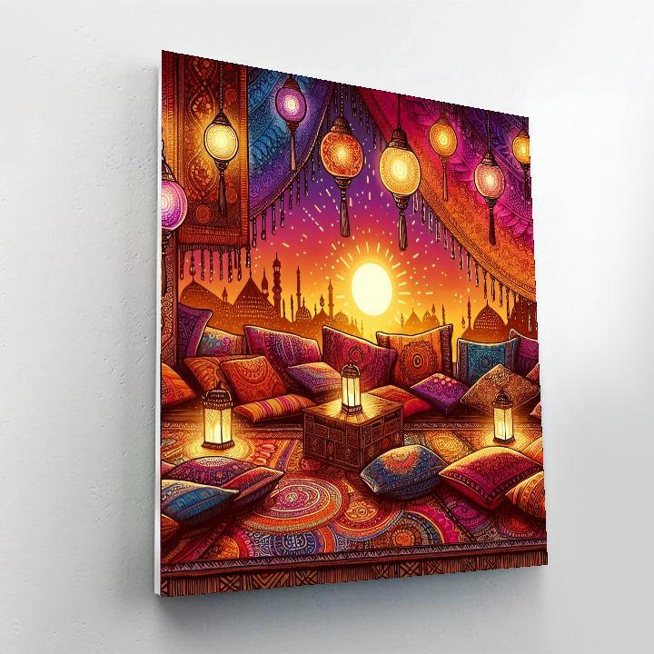 Bohemian Sunset Soiree DIY Paint By Numbers