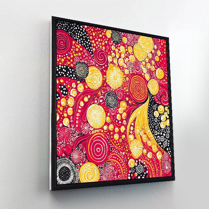 Yayoi Kusama Inspired Whimsical Infinity Loops  Paint By Number