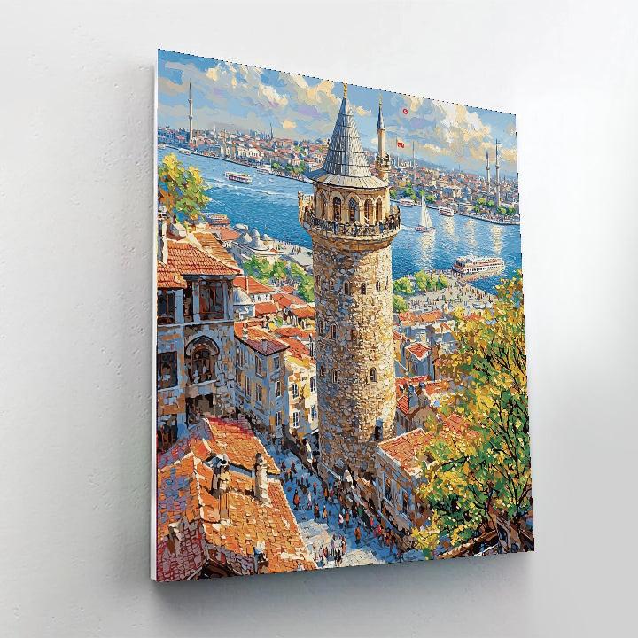 Galata Tower DIY Paint By Numbers