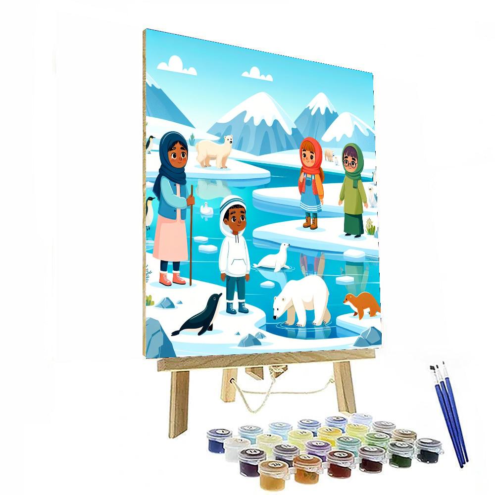 Arctic Quest Adventure Number Painting