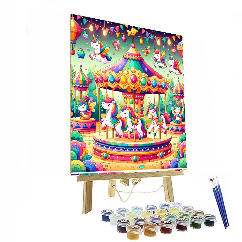 Magical Carousel Paint By Numbers Kits