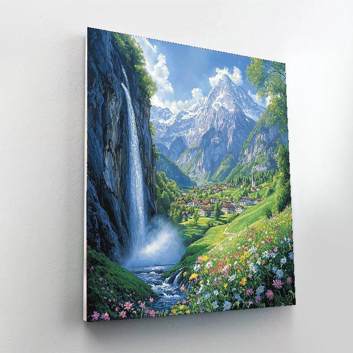 Lauterbrunnen Valley Paint By Number