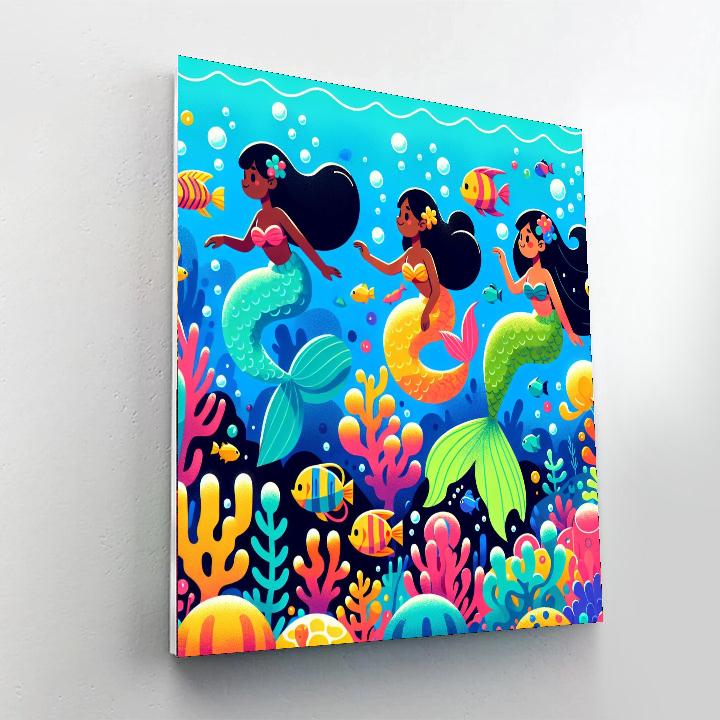 Underwater Quest For Treasure Painting By Numbers Kit