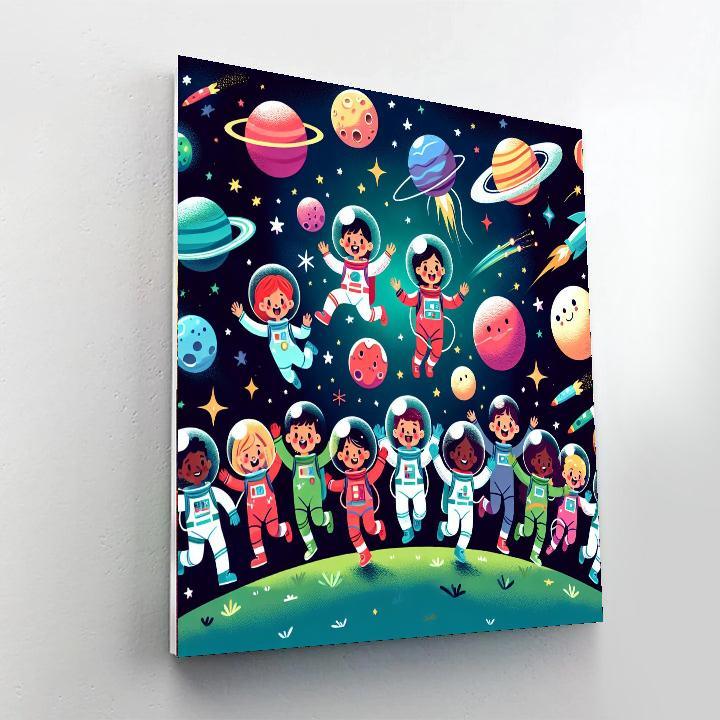 Vibrant Space Adventure Numbered Painting Kits