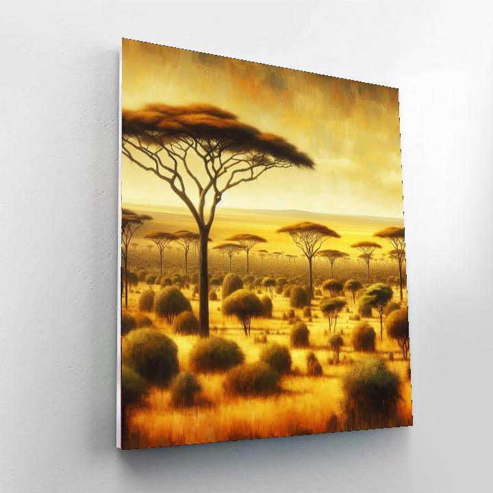 Exotic Savannah Panorama Paint By Numbers Art
