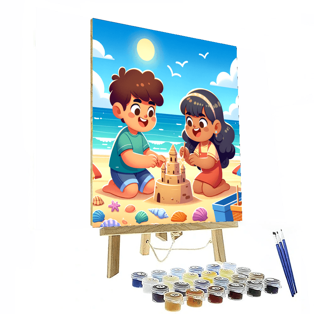 Summer Beach Day Paint By Numbers