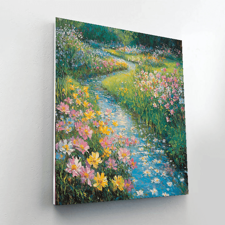 Monet Inspired Serenity Garden  Paint By Numbers Art