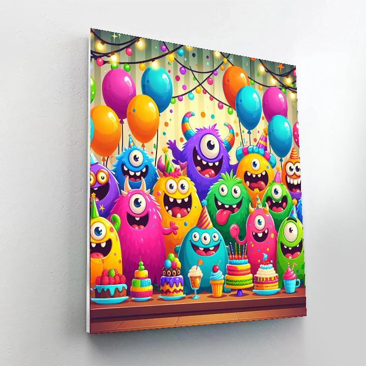 Silly Spooky Monsters Paint By Color