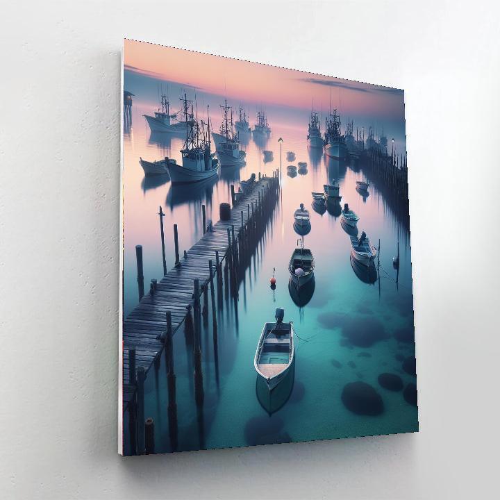 Fisherman’s Wharf Morning Paint By Color