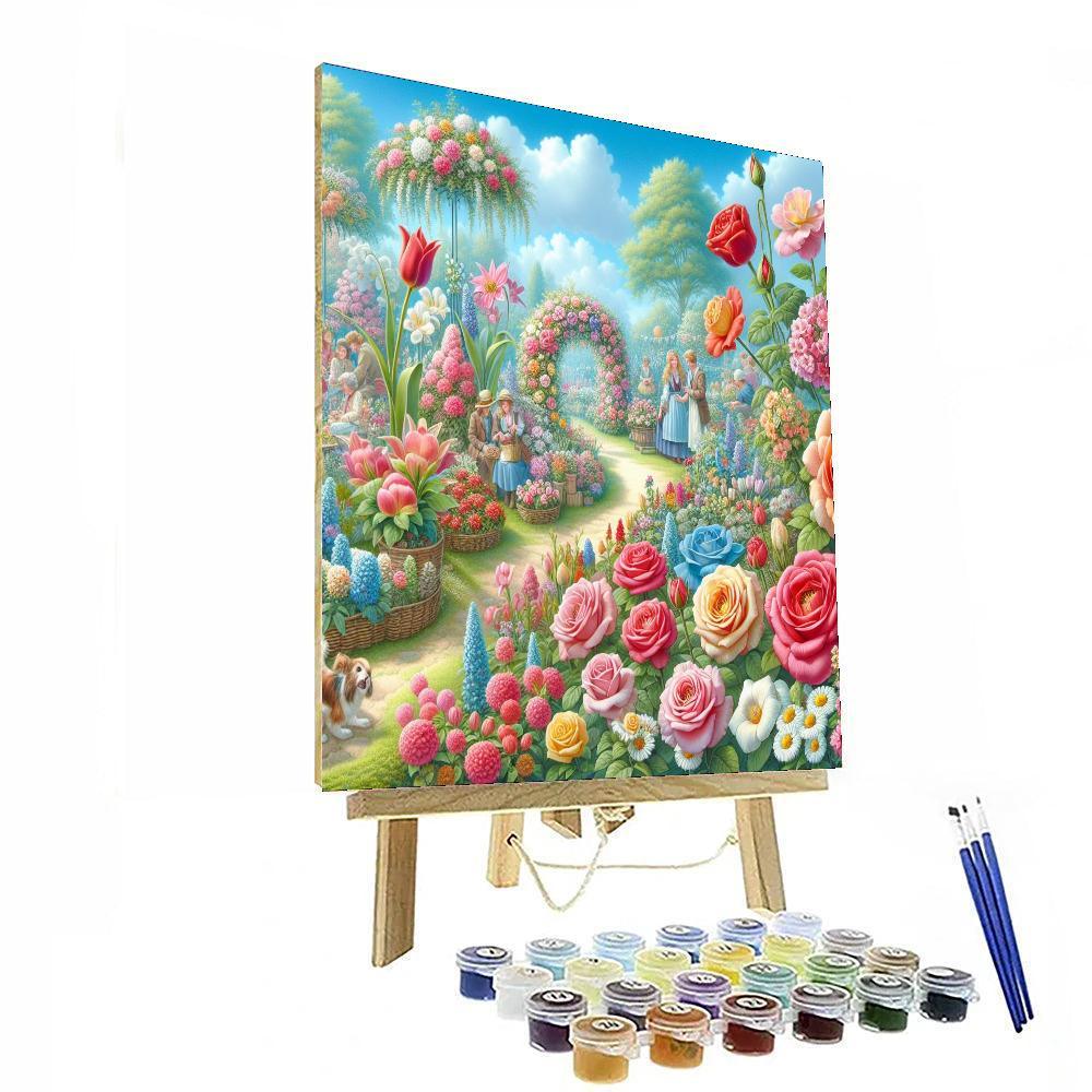Joyful Garden Festival Painting By Numbers Kit