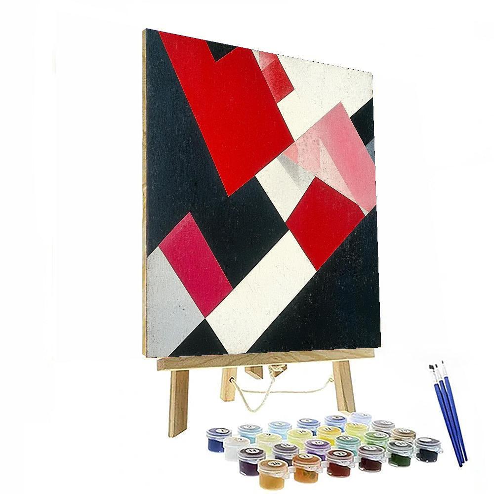 Kazimir Malevich Inspired Echoing Abstraction  Paint By Color