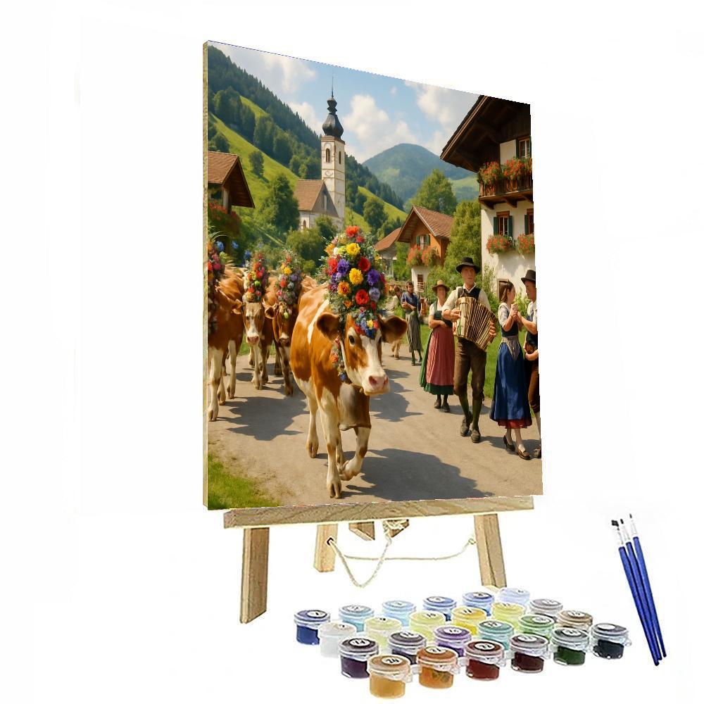 Almabtrieb - Austria Painting Number Kit