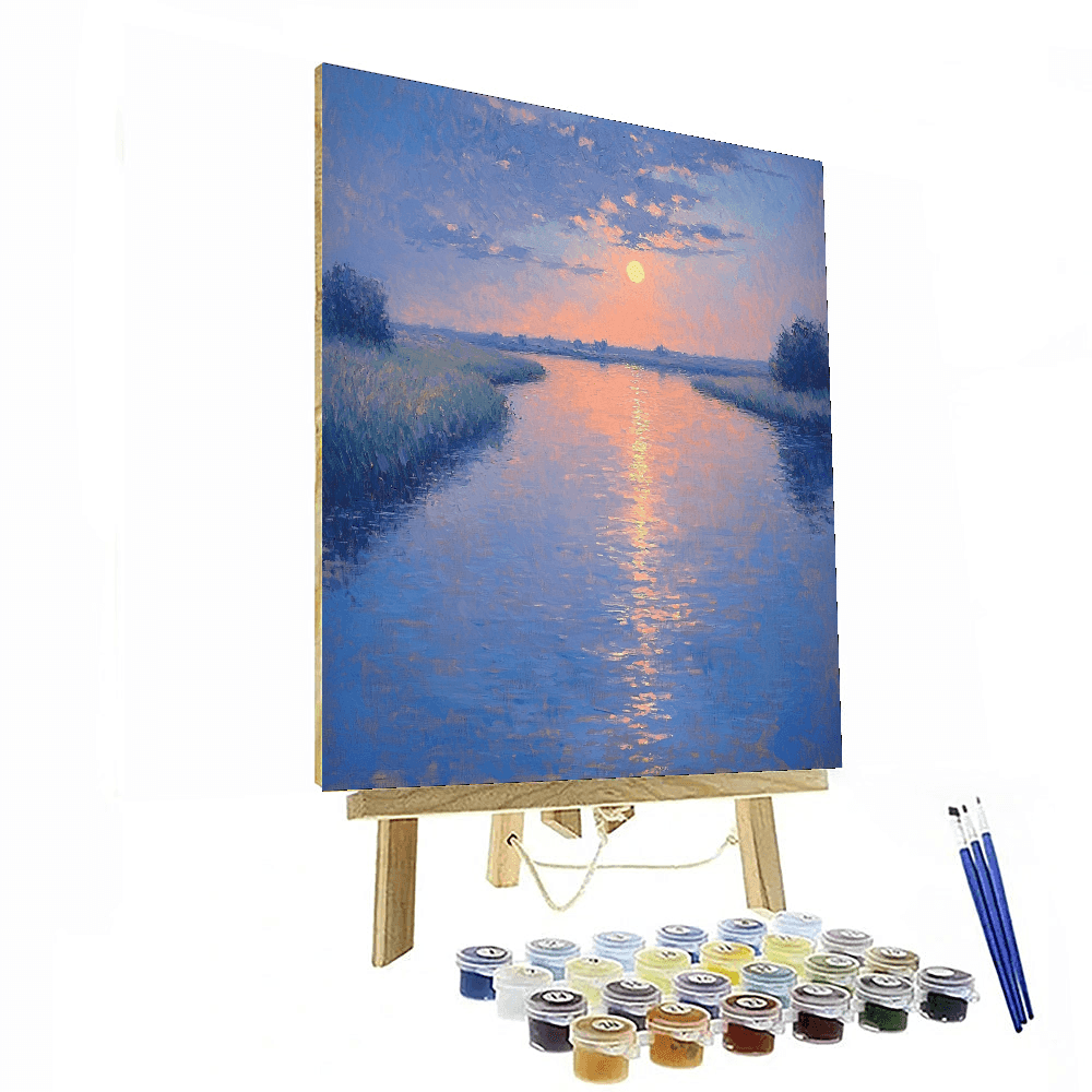 J.M.W. Turner Inspired Silent Nightfall  Paint By Color