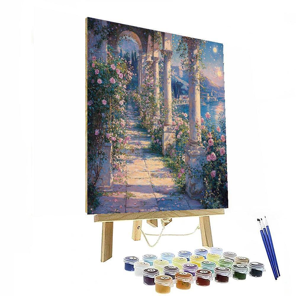 Lawrence Alma-Tadema Inspired Astral Blossom Serenity  Painting By Numbers Kit