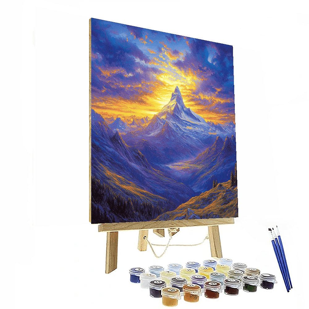 Friedrich Inspired Mystical Mountain Landscapes  Painting By Numbers Kit