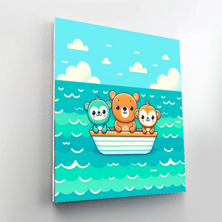 Friendly Ocean Voyage Number Painting