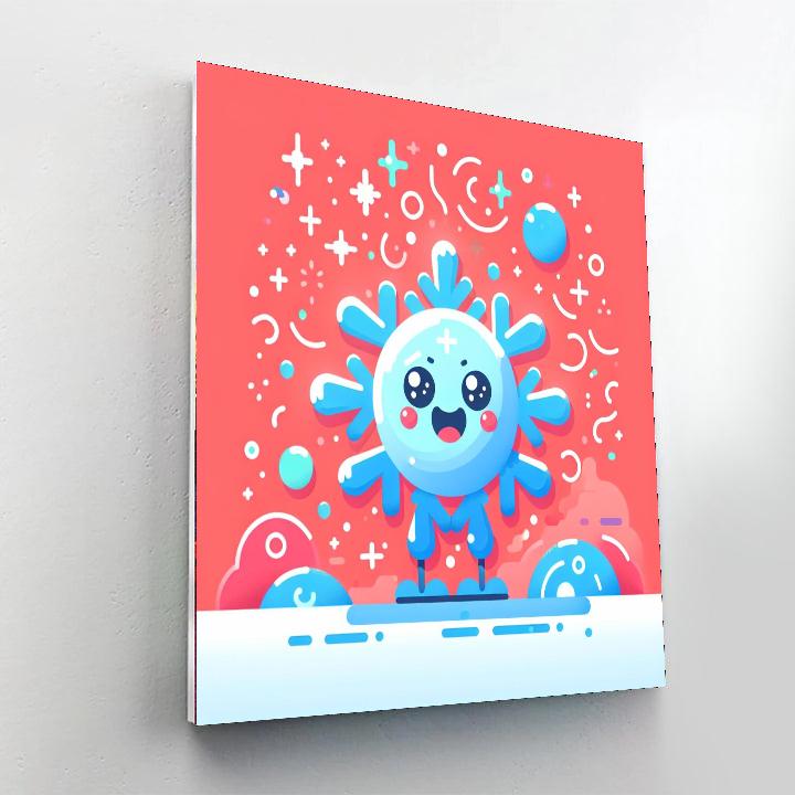 Cheerful Snowflake Paint By Numbers