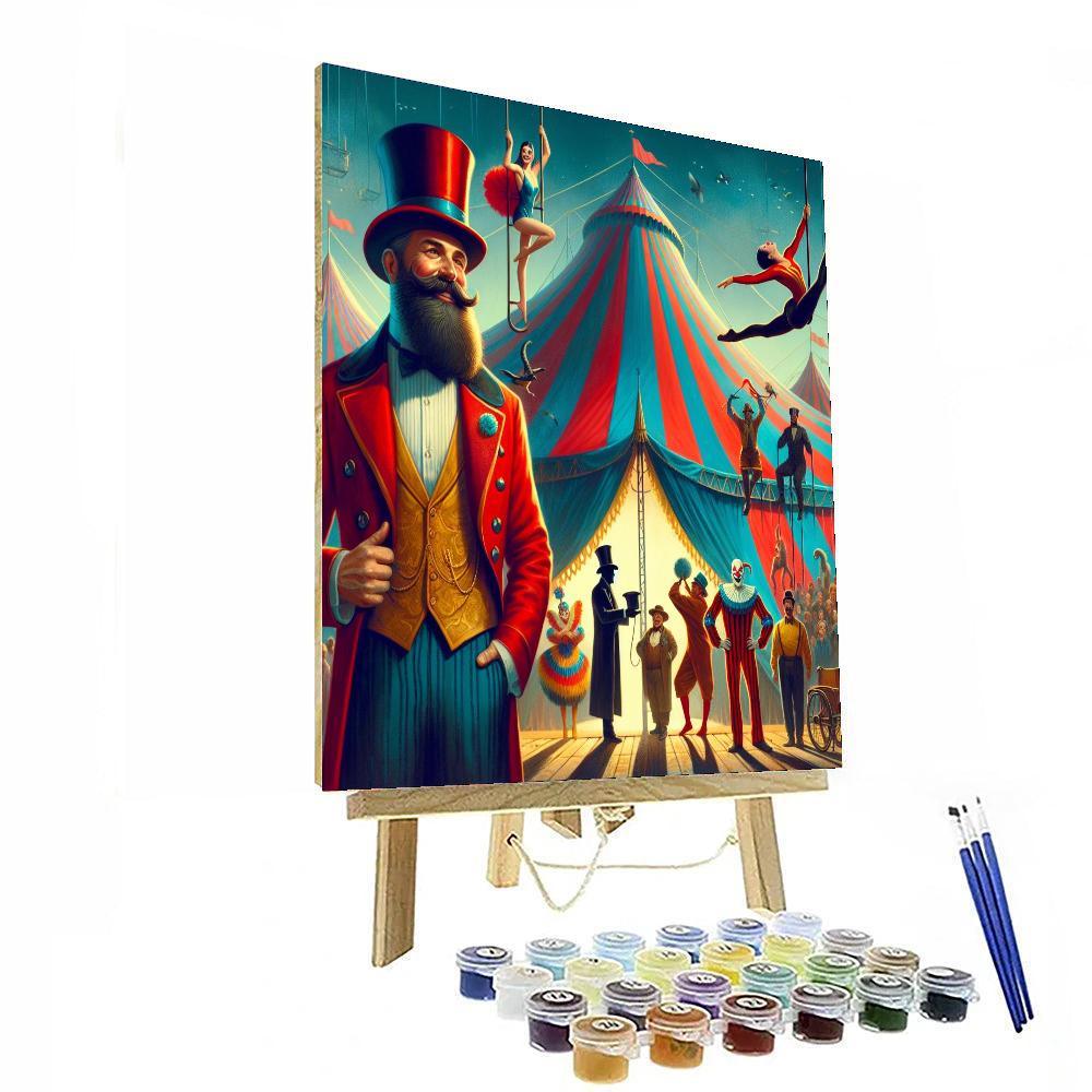 Vintage Circus Nostalgia Numbered Painting Kits