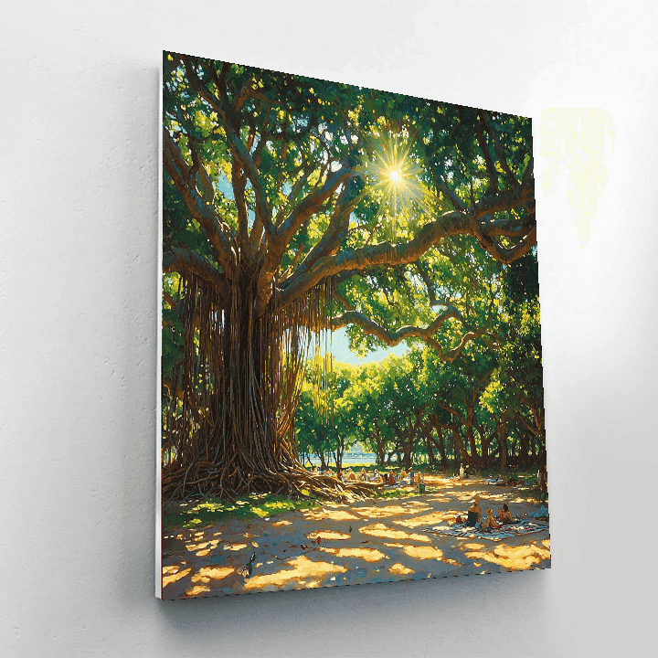 The Big Banyan Tree DIY Paint By Numbers