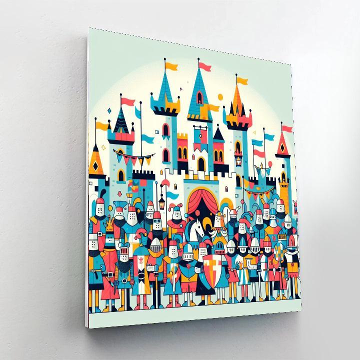 Castle Festival Celebration Paint By Numbers Art