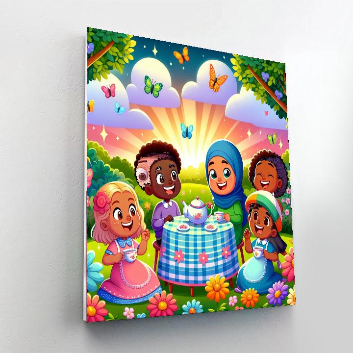 Garden Party Tea Time Paint By Numbers Art