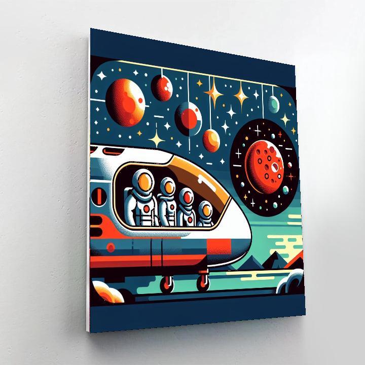 Space Voyage To Mars Paint By Color