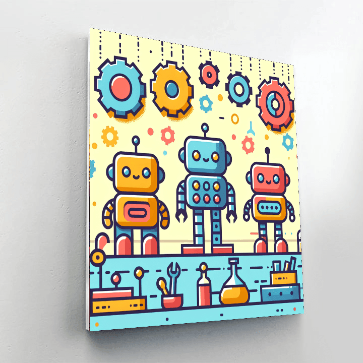 Robot Engineers League Paint By Color