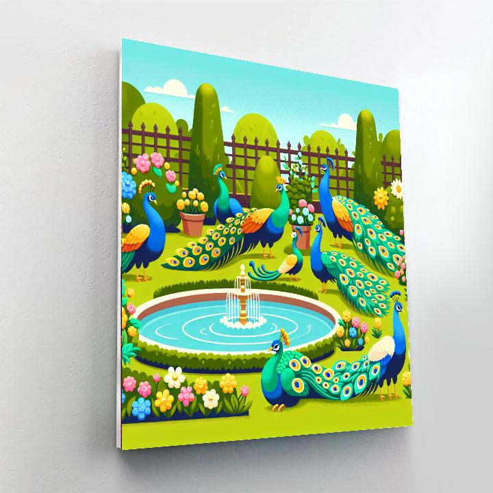 Peacock's Pride Parade Painting By Numbers Kit