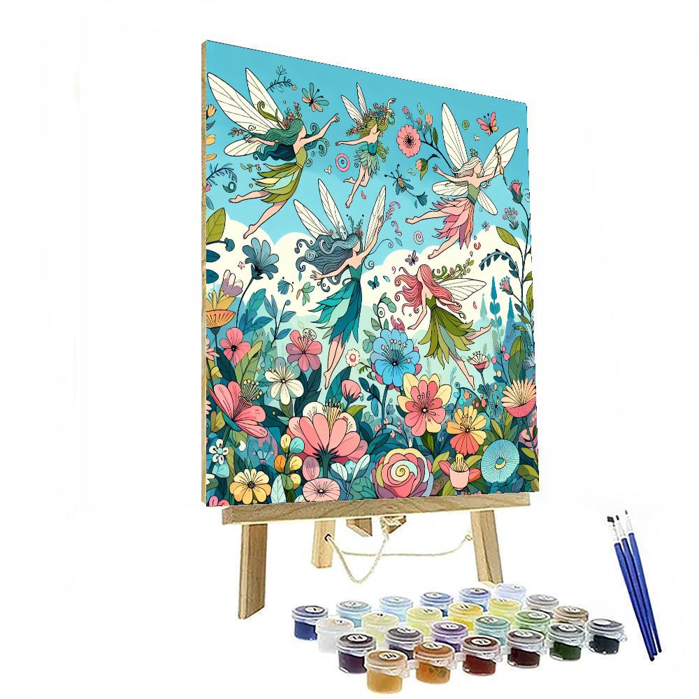 Garden Fairy Magic Number Painting