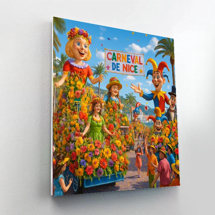 Carneval De Nice - France Painting By Numbers Kit