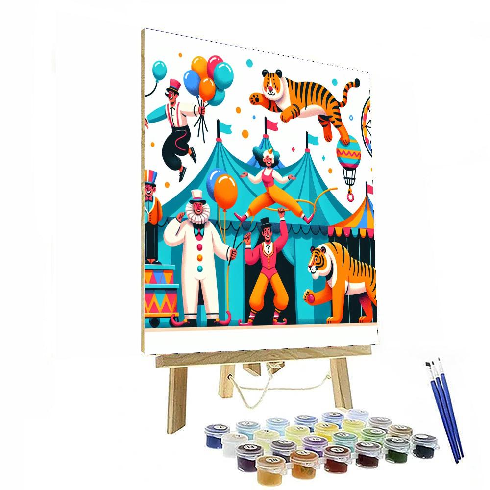 Cheery Circus Painting By Numbers Kit