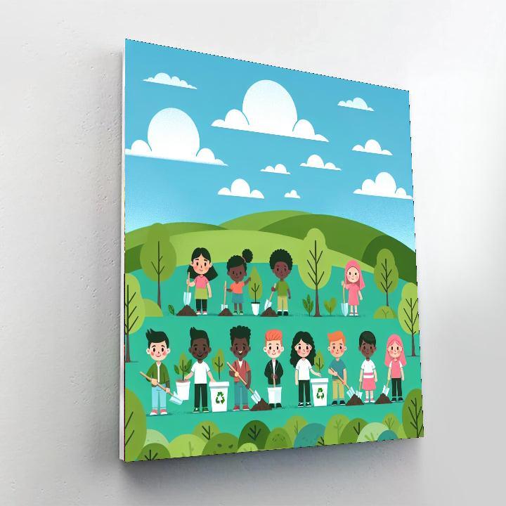 Eco-friendly Earth Guardians Paint By Color