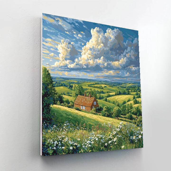 John Constable Inspired Charming Rural Landscape  Paint By Numbers Kits