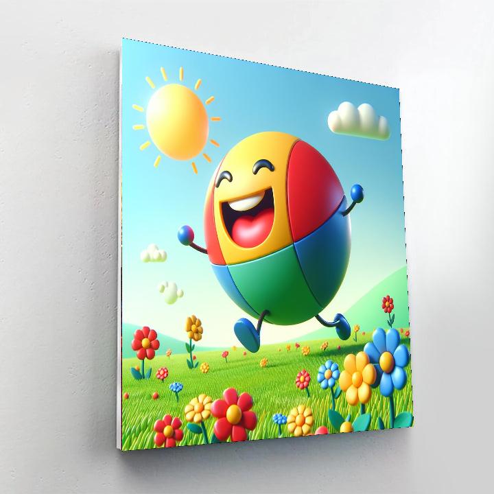 Bouncy Bouncing Ball Paint By Numbers Art