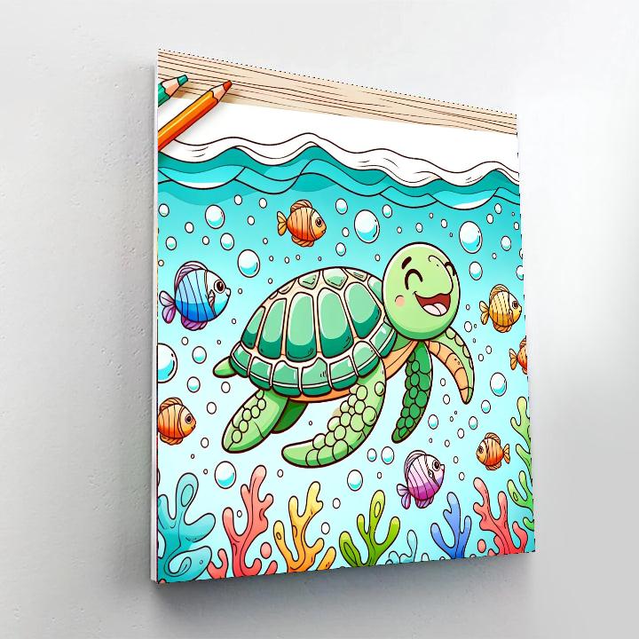 Sea Turtle Adventure Numbered Painting Kits