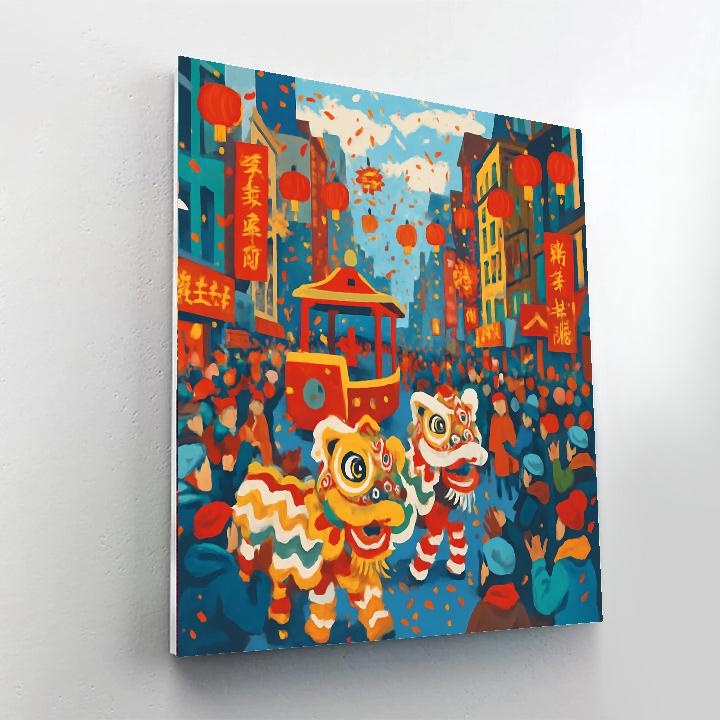 Lunar New Year Parade - New York City Paint By Numbers Kits