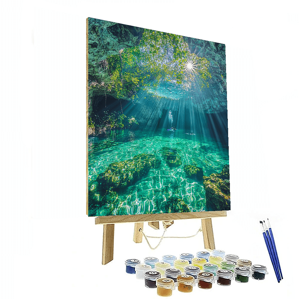 Cenote Dos Ojos - Tulum Paint By Numbers Kits