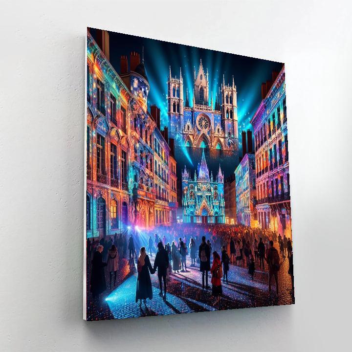La Fête Des Lumières Paint By Numbers Art