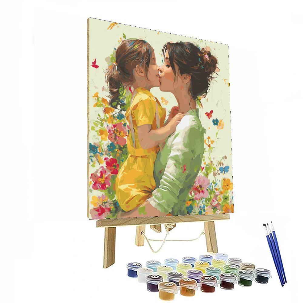 Kisses In The Garden Number Painting