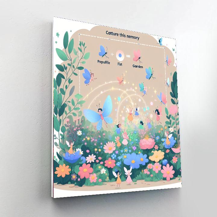 Magic Garden Fairies Painting Number Kit