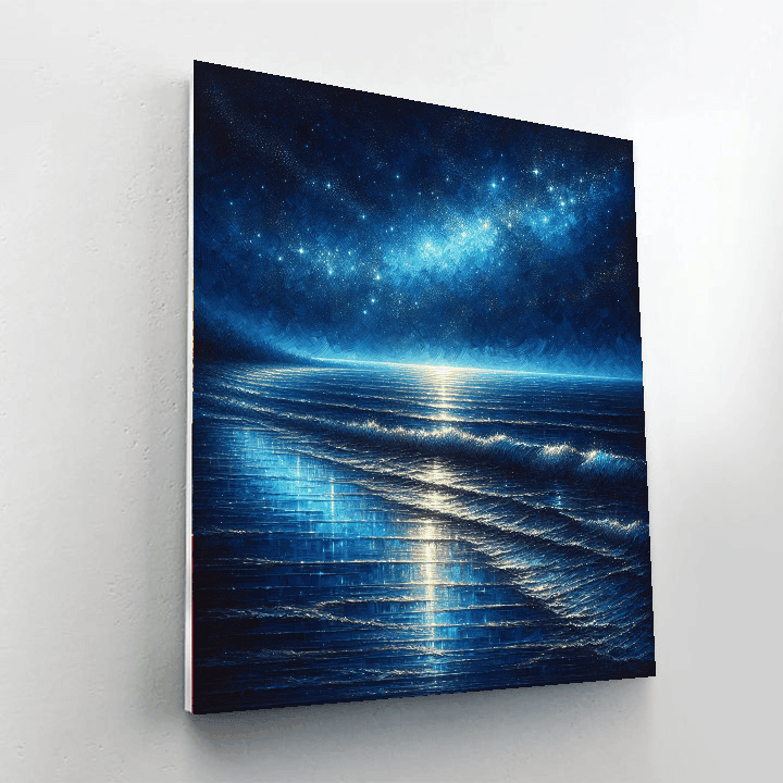 Starlit Night Over The Ocean Paint By Number