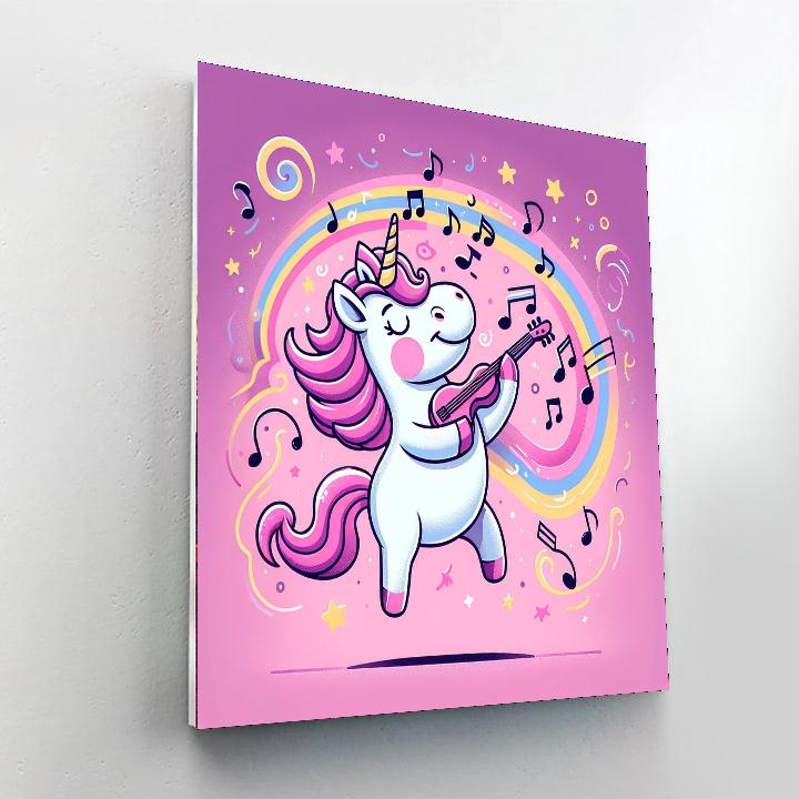Musical Unicorn Painting Number Kit